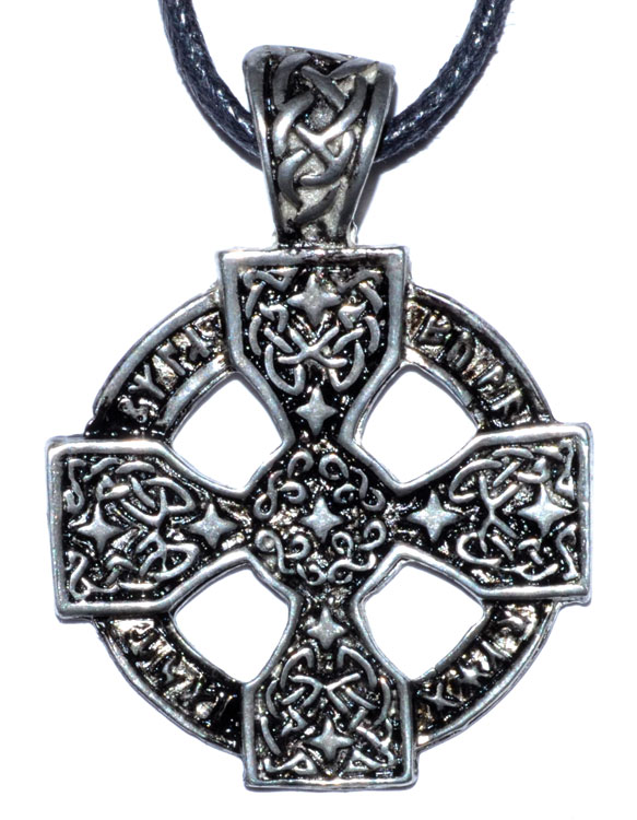 Celtic Cross amulet-Azuregreen