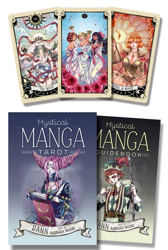 Mystical Manga tarot deck & book by Rann & Moore-Azuregreen