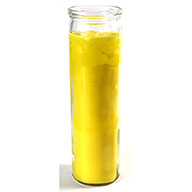 Yellow 7-day jar candle