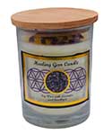 Healing gem stone soy candle