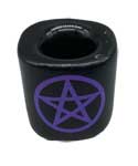 Pentagram Black ceramic holder