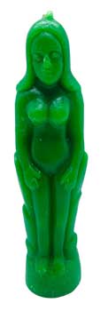 Green Female candle