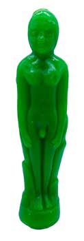 Green Male candle