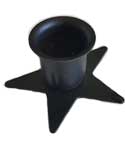 Pentagram taper candle holder