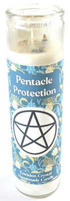 Pentacle Protection aromatic jar candle