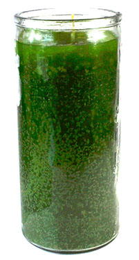 Green 14-day jar candle