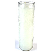 White 7-day jar candle