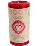 Root Chakra pillar candle 3