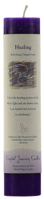 Healing Reiki Charged pillar candle