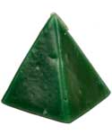 Green Cherry pyramid candle 2 1/2