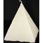 White Strawberry pyramid candle