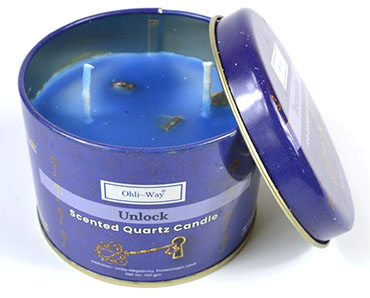 Destrancaders (Unlock) quartz tin candle