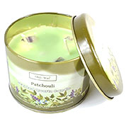 Pachuli (Patchouli) quartz tin candle