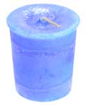 Throat Chakra votive candle