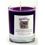 Healing soy votive candle