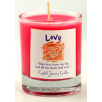 Love soy votive candle