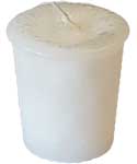 Cleansing Herbal votive - white