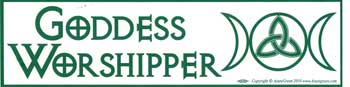 Goddess Worshipper bumper sticker