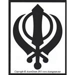 Khanda bumper sticker