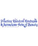 Practice Random Kindness & Senseless Acts of Beauty bumper sticker