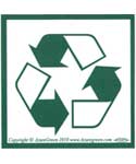 Recycle Symbol bumper sticker