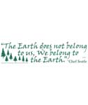 The Earth Does Not Belong To Us...