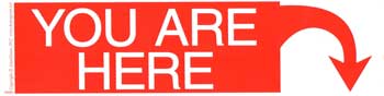 You Are Here bumper sticker