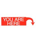 You Are Here bumper sticker