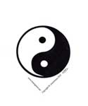 Yin Yang bumper sticker