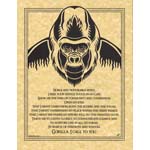 Gorilla Prayer poster