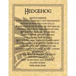 Hedgehog Prayer poster