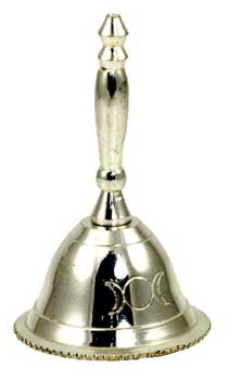 Altar Bell with Triple Moon Design 2 1/2