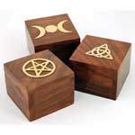 Brass Inlaid Box (various designs)