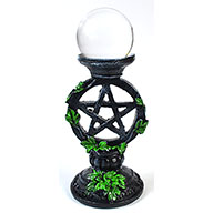 50mm Clear gazing ball with Pentagram Stand