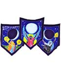 Triple Moon Goddess Prayer Flags 60