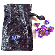 Purple Eye Bag gaming dice