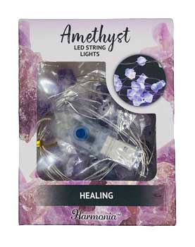 6.5 ft LED light string Healing (amethyst)