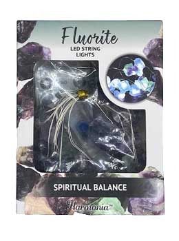 6.5 ft LED light string Spiritual Balance (fluorite)