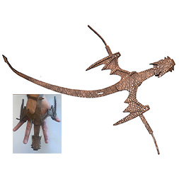 Brown Dragon hand pet Brown Dragon hand pet