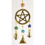 Three Bell Pentagram wind chime