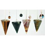 Assorted Faceted 6 side pendulum