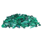 1 lb Malachite tumbled chips 5-8mm