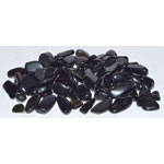 1 lb Obsidian, Black tumbled chips 7-9mm