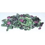 1 lb Zosite, Ruby tumbled chips 5-7mm