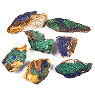 ~3- 5# Flat of Azurite specimen