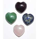 (set of 12) 15mm Heart Beads various stones