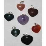 Heart Pendant various stones