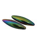 (set of 2) 60mm Rainbow Magnetic Hematite Oval