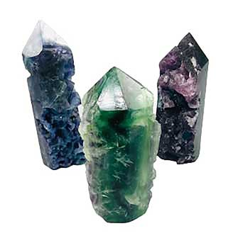 .7-1.2# Fluorite, natural 1 side obelisk