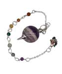 Amethyst 7 Chakra pendulum